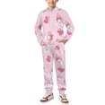 thumbnail image 2 of Kuromi And My Melody Boys 2 Piece Tracksuit Athletic Sweatsuits Sets Hooded Sweatshirt And Jogger Sweatpants Clothing Sets for Kids, 2 of 8