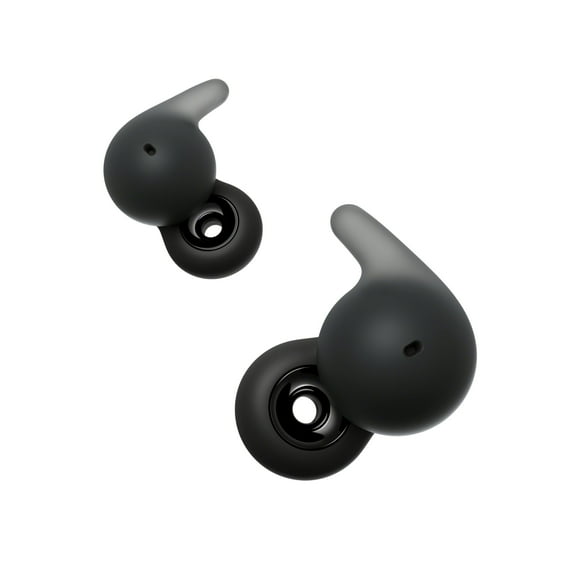 Sony LinkBuds Open Truly Wireless Earbud Headphones with an Open-Ring Design for Ambient Sounds and Newly Developed Air Fitting Supporters, Black
