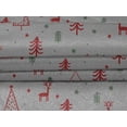 thumbnail image 5 of oneOone Velvet Gray Fabric Christmas Doodle Craft Projects Decor Fabric Printed By The Yard 58 Inch Wide, 5 of 5