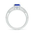 thumbnail image 2 of Angara Natural 2.4 Ct. Tanzanite Solitaire Ring in Sterling Silver for Women (Ring Size: 12), 2 of 9