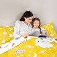 thumbnail image 4 of Homewish Kawaii Halloween Ghost Twin Comforter Sets,Spider Web Heart Candy Print Bedding Set,Halloween Reversible,2 Pieces,1 Comforter and 1 Pillowcase, 4 of 7