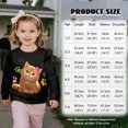 thumbnail image 2 of Xoenoiee Cat Paw Print Long Sleeve Sweatshirts for Girls Toddler Crew Neck Pullover Tops with Ruffle Sleeves Graphic Sweaters Outfits, Size 5-6 Years, 2 of 7