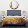 thumbnail image 3 of Designart "Radiant Gold II" Abstract Landscape Bedding Covert Set - Abstract Landscapes Yellow Landscapes Bed Set With 1 Sham, 3 of 6