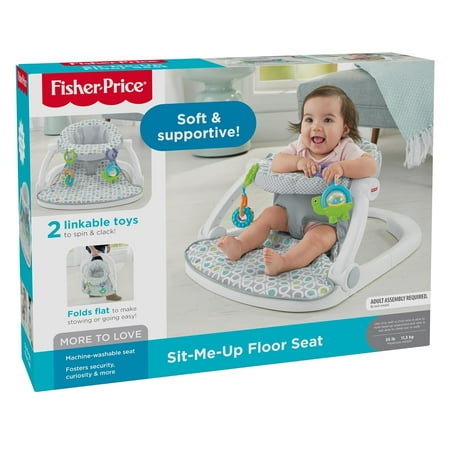 Fisher-Price Supportive Sit-Me-Up Comfy Interactive Floor Seat Infant Mat Toy