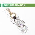 thumbnail image 3 of Wukai Colorful Poodle Dog Print Leather Car Keychain, Universal Key Fob Keychain, Leather Key Chain Holder for Men and Women,360 Degree Rotatable, 3 of 5