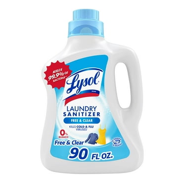 Lysol Laundry Sanitizer, Free & Clear, Eliminates Odors and Kills Bacteria