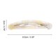 thumbnail image 4 of Ofertas Únicas 1 Pc Clip para el Cabello Clip de Moda Color Blanco Amarillo, 4 of 5
