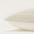 thumbnail image 3 of Rizzy Home Gray/Natural 20"X20" Stripe Woven Poly Filled Throw Pillow, 3 of 5