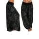 thumbnail image 1 of Pantalones de yoga holgados con estampado floral para mujer, de talla grande, estilo indio, de cintura alta y piernas anchas., 1 of 5