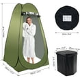 thumbnail image 6 of Portable Camping Toilet Tent for Adults, X Large Pop Up Privacy Shelter with Folding Toilet and Outdoor Shower Features, 6 of 8