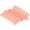 Milk tea color, variant on Neutral Double-Hinged Hair Clips Pack Of 7 For Women Perfect For Styling And Salon Use