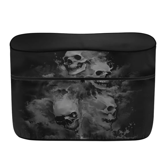 CHAQLIN Smoky Skulls Theme Propane Tank Cover Durable for Camping Outdoor Camping, Polyester Waterproof Zipper Access RV Propane Tank Cover