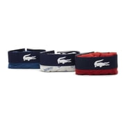 Lacoste Men's All Over Print 3-Pack Jersey Trunks, Silver Chine \ Raffia Matting - Lady Bird,S - US