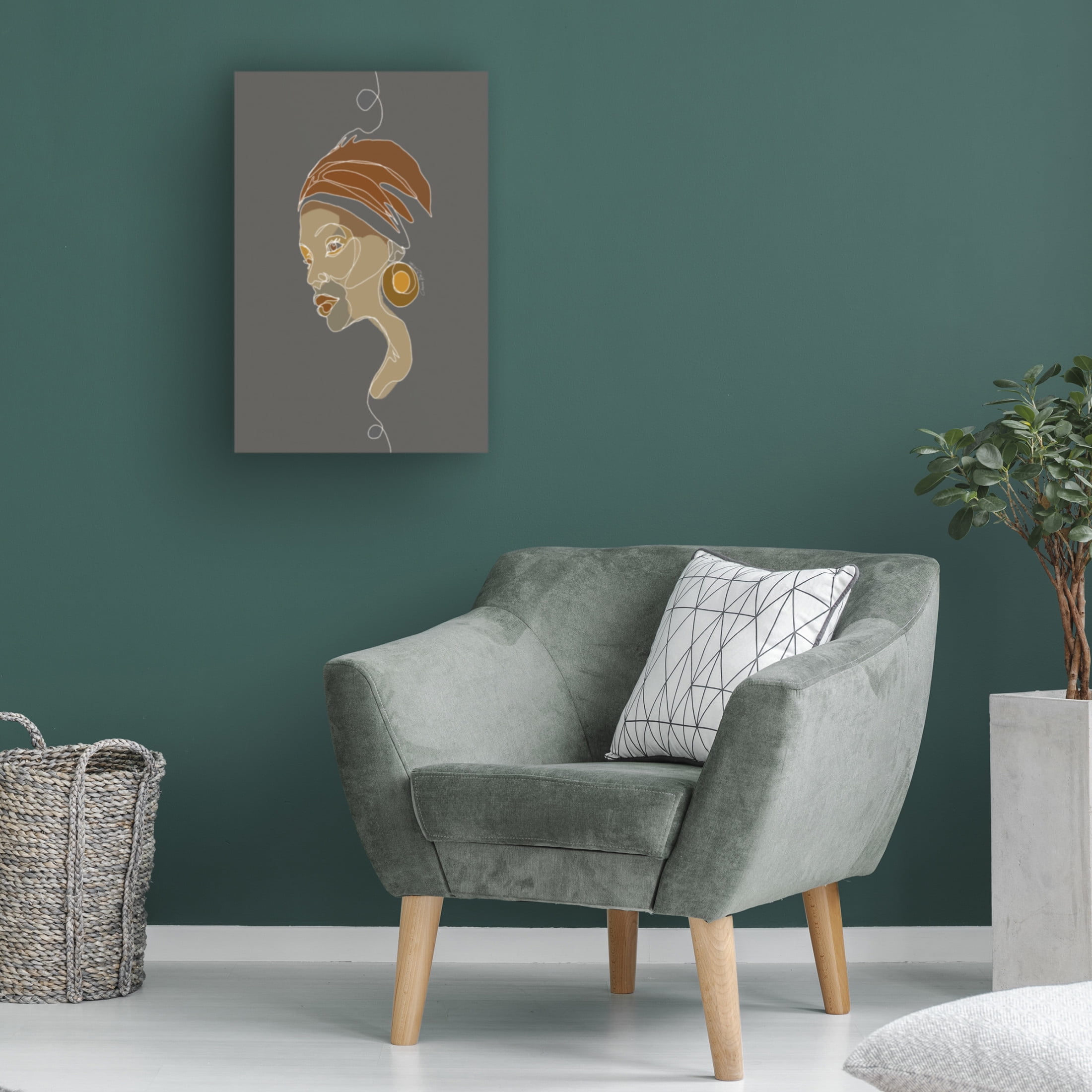 Canvas Wall Art - Cherie Roe Dirksen 'African Chic' Wall Art for Living Room, Bedroom, or Office Décor by Trademark Fine Art - 22 x 32 Inches