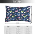 thumbnail image 2 of Pofeuu Colorful Cartoon Shark Print Polyester Microfiber Plush Pillowcases, Super Soft and Cozy Pillow Case Covers with Envelop Closure（Pillow core not included）-14"x20", 2 of 6