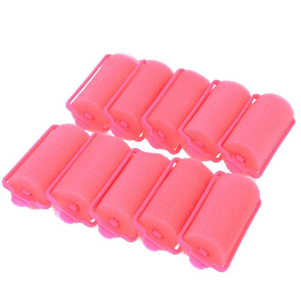 Wideskall 30 Pieces Large Soft Foam Sponge Hair Rollers for Women Hair  Curlers Salon Pink, Pack of 30 
