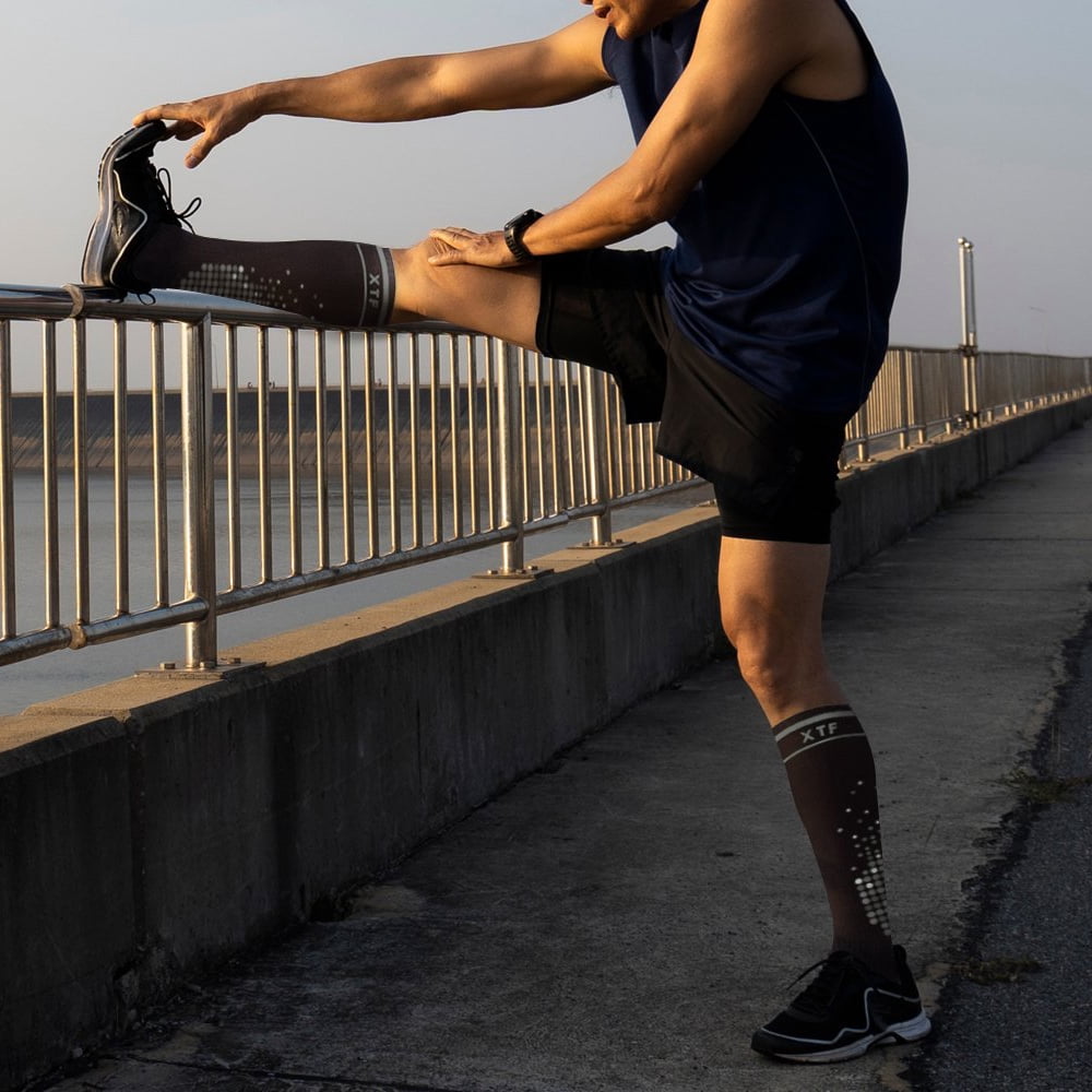 XTF High-Intensity Run+ Sports Knee-High Compression Socks (3-Pairs or 6-Pairs)