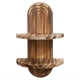 thumbnail image 2 of Estante de Pared Geométrico de Madera Rústica para Dormitorio, Cocina, Baño, Decoración de Estilo Rústico, Estante Pequeño, Resortes de Inodoro, Decoración del Hogar., 2 of 8