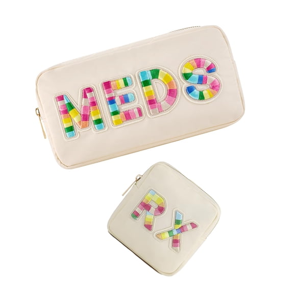Bolsa de cosméticos uekeboag personalizada Nylon Rx MEDS para mujer