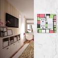 thumbnail image 5 of Yayeee Rocker Switch Wall Plate 2-Gang 4.7"x4.6" Home Decorative Outlet Cover, Green Abstract Geometric, 5 of 6