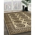 thumbnail image 3 of Ahgly Company Machine Washable Indoor Square Traditional Fall Leaf Brown Green Area Rugs, 3' Square, 3 of 7