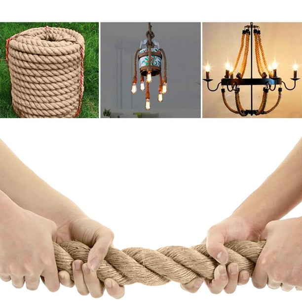 10mm Natural Hemp Rope Tug Of War Rope Household DIY Decorative