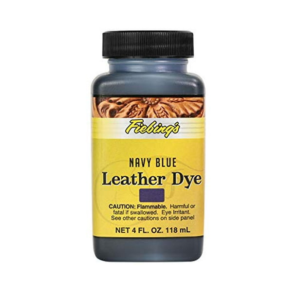 Fiebing's Leather Dye Alcohol Based Permanent Leather Dye 4 oz Navy Blue