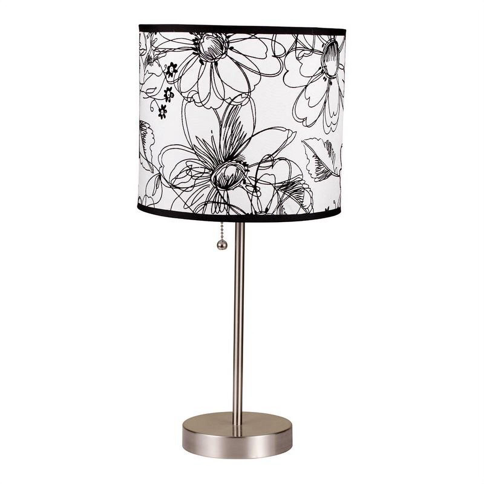 ORE International Floral Print 2-Piece Table Lamp - image 2 of 2