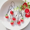 thumbnail image 4 of Acrylic Tomato Keychain Adorable Strawberry Bag Keyring Fruit Pendant tzw, 4 of 7