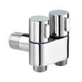 thumbnail image 1 of MYG Hygienic Shower for Bathroom Toilet Bidet Shower Head Double Outlet Angle Valve, 1 of 10