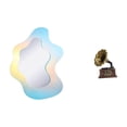 thumbnail image 1 of espejo acrílico ondulado,Espejo acrílico ondulado con estética irregular de arcoíris,Espejo de tocador para escritorio de maquillaje. Adhesivo de pared.,Estatua antigua,Estatua, 1 of 8