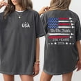 thumbnail image 3 of America 250th Anniversary Double Sided T-Shirt – 1776–2026 Patriotic USA Flag Graphic Tee, Freedom Independence Day 4th of July Shirt for Men & Women, 3 of 6