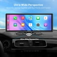 thumbnail image 6 of ESSGOO 10.26" Dual USB Touch Screen Car Stereo - Wireless Apple CarPlay & Android Auto, FM Transmission, Bluetooth 5.0, HD GPS Navigation, Voice Control, Universal Fit for 12V-24V Cars, Trucks, SUVs, 6 of 15