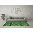 thumbnail image 3 of Ahgly Company Indoor Round Abstract Green Modern Area Rugs, 8' Round, 3 of 4