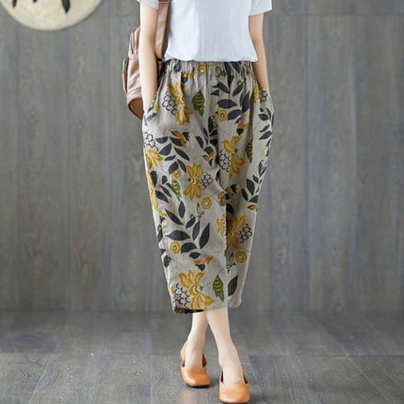 Vedolay Cotton Pant For Women Womens High Waist Casual Trousers Pants,Black XXL