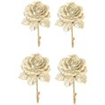 thumbnail image 1 of 4 piezas de perchero vintage rosa para colgar en la pared, perchero para ropa, toalla de baño, dorado, 1 of 5