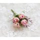 thumbnail image 2 of Rose Boutonniere Ojales Corsage Novio Artificial Rose Wedding Flowers Broche Prom Party Suit Decoración, Paquete de 2, Pink Sincero Hogar, 2 of 4