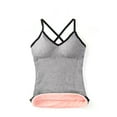 thumbnail image 1 of Jumpingount Ropa interior térmica transpirable agradable a la piel ligero invierno mujer chaleco Delgado cálido Sling chalecos mujer buena Ropa interior Gris, 1 of 6
