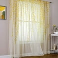 thumbnail image 2 of Willow Voile Curtains Cute Green Sheers Leaf Curtain Tulle Vine Window Curtains Nursery Green Sheers Ivy Pretty Curtain for Kids Living Room Bedroom Window Door Balcony (2 Pieces,39.4 x 78.7 Inch), 2 of 8