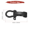 thumbnail image 3 of Hebilla de Pulsera de Paracord Uxcell [10PCS] - Gancho de Metal O Ajustable para Pulseras Cinturón [Cabeza Plana Negra], 3 of 6
