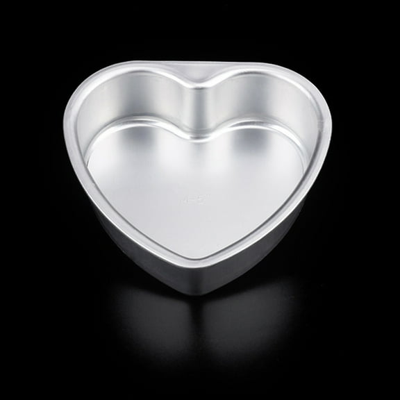 DEEPCRAFF Heart-Shaped Baking Molds with Removable Bottom, Aluminum Alloy, 1 Piece for Perfect Cakes and Desserts
