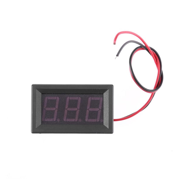 Voltímro con pantalla Digital para coche medidor de Panel de voltaje Likrtyny de dos cables de 56 pulgadas CC de 45 V a 30V rojo y azul indicador de pantalla LED