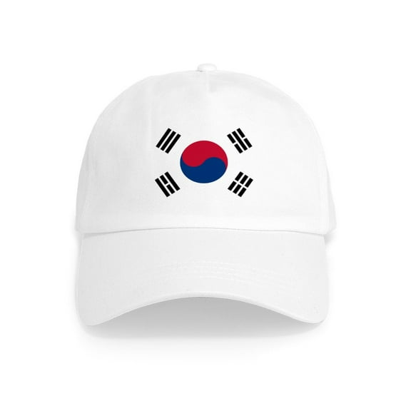 CafePress - Korean Flag Cap - Adjustable 100% Brushed Unisex Casual Cotton Baseball Cap, Beige, 1