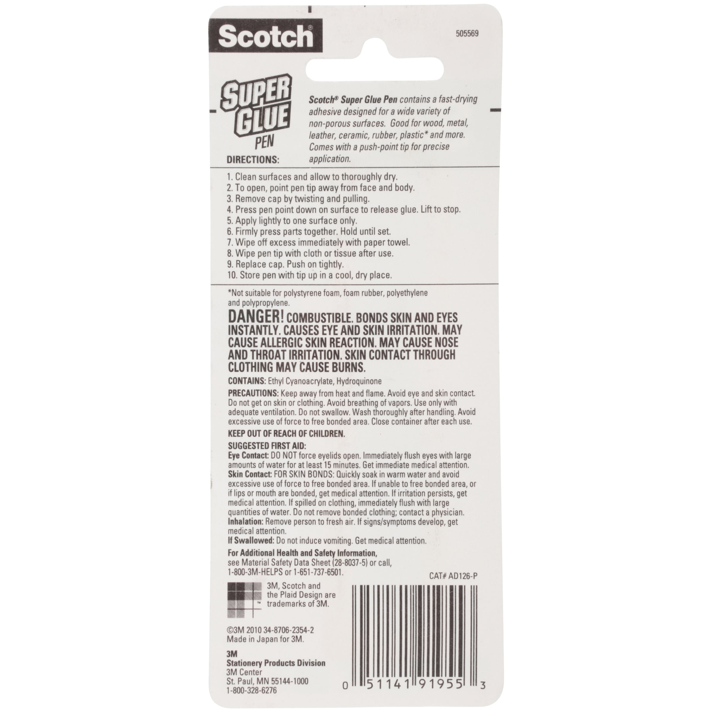 scotch super glue pen