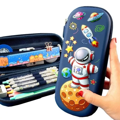 Lapicera 3d Organizador Castillo Espacial De Astronautas