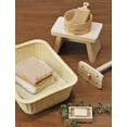 thumbnail image 2 of Silla de baño Yamaco grande de madera natural 31x19x18 cm, 2 of 2