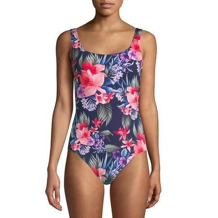 Fleur De Lite Reversible Floral One-Piece Swimsuit