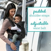 Infantino Flip 4-in-1 Convertible Baby Carrier, 4-Position, Unisex Baby 0+ Months, 8-32lbs, Black & Gray Leopard