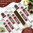 thumbnail image 3 of Cedar Incense Sticks - Total 120 Insence-Sticks - 6 Packs of 20 Insense - Inciensos - Inscents - Natural Non Toxic Ingredients - Incents - Incence - Inscense - Insents, 3 of 8