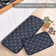 thumbnail image 6 of Dailycode 2 Pcs Kitchen Rug Set Non Slip Absorbent Soft Floor Mats for Kitchen Bathroom Apple Silhouette 19.7"x27.6"+19.7"x47.2", 6 of 7